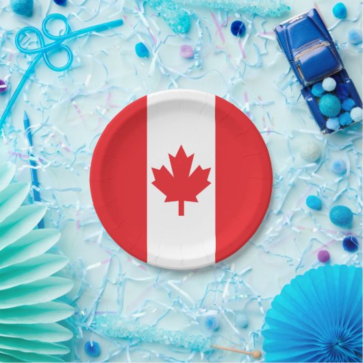 Vlag van Canada Papieren Bordje (Feest)