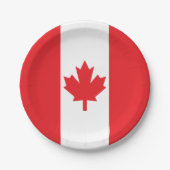Vlag van Canada Papieren Bordje (Voorkant)