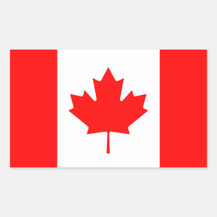 Vlag van Canada patriottisch Rechthoekige Sticker
