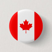 Vlag van Canada patriottisch Ronde Button 3,2 Cm (Voorkant)