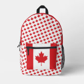 Vlag van Canada Patroon | Canadese student Bedrukte Rugzak (Voorkant)
