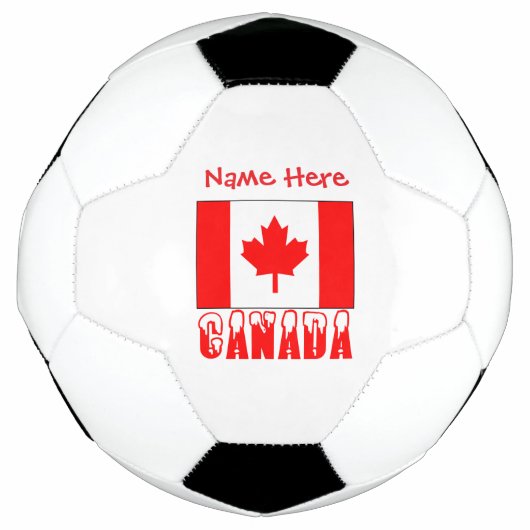 Vlag van Canada Persoonlijk gemaakt Voetbal (Voorkant)