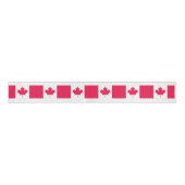 Vlag van Canada Pink & White Grosgrain Lint (Voorkant)