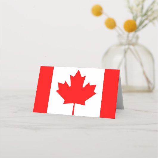 Vlag van Canada Plaatskaartje (Voorkant)