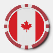Vlag van Canada Poker Chips (Voorkant)