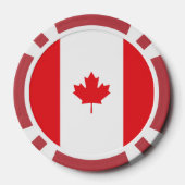 Vlag van Canada Poker Chips (Achterkant)