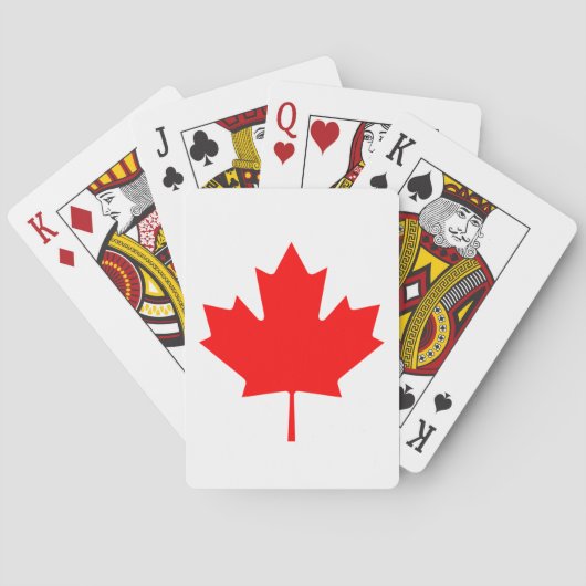 Vlag van Canada Pokerkaarten (Achterkant)