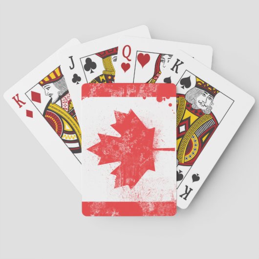 Vlag van Canada Pokerkaarten (Achterkant)
