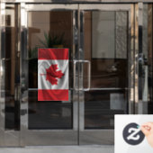 Vlag van Canada Raamsticker (Kantoordeur)