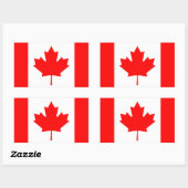 Vlag van Canada Rechthoekige Sticker (Vel)