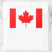 Vlag van Canada Rechthoekige Sticker (Tas)