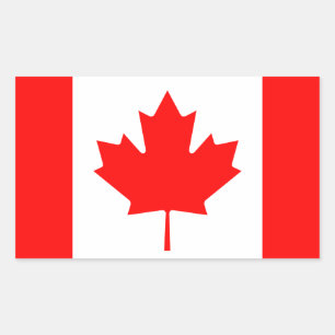 Vlag van Canada Rechthoekige Sticker