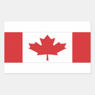 Vlag van Canada Rechthoekige Sticker