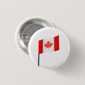 Vlag van Canada Ronde Button 3,2 Cm (Voorkant /achterkant)