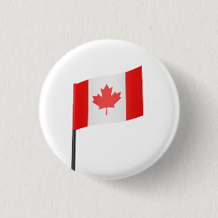 Vlag van Canada Ronde Button 3,2 Cm
