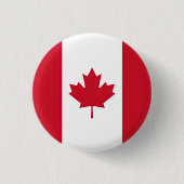 Vlag van Canada Ronde Button 3,2 Cm (Voorkant)