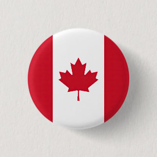 Vlag van Canada Ronde Button 3,2 Cm