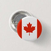 Vlag van Canada Ronde Button 3,2 Cm (Voorkant /achterkant)