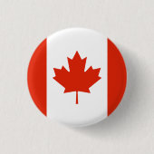 Vlag van Canada Ronde Button 3,2 Cm (Voorkant)