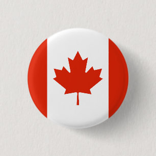 Vlag van Canada Ronde Button 3,2 Cm
