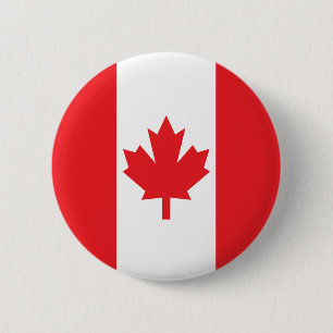 Vlag van Canada Ronde Button 5,7 Cm