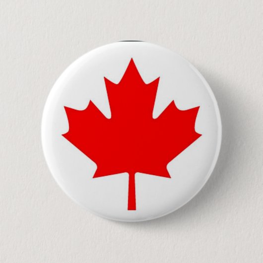 Vlag van Canada Ronde Button 5,7 Cm (Voorkant)