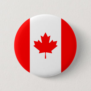 Vlag van Canada Ronde Button 5,7 Cm