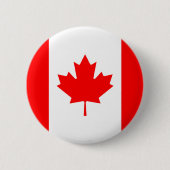 Vlag van Canada Ronde Button 5,7 Cm (Voorkant)