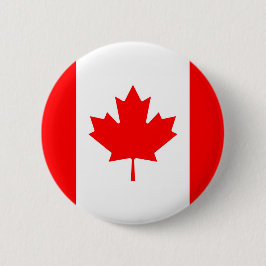 Vlag van Canada Ronde Button 5,7 Cm
