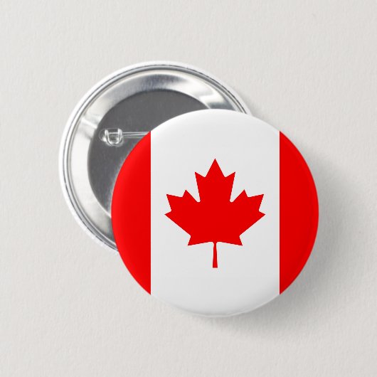 Vlag van Canada Ronde Button 5,7 Cm (Voorkant /achterkant)