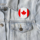 Vlag van Canada Ronde Button 5,7 Cm (In situ)