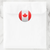 Vlag van Canada Ronde Sticker (Tas)