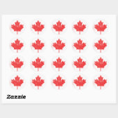 Vlag van Canada Ronde Sticker (Vel)