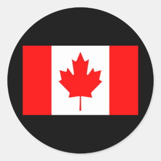 Vlag van Canada Ronde Sticker