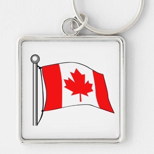 Vlag van Canada Sleutelhanger (Voorkant)