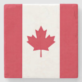 Vlag van Canada Stenen Onderzetter (Voorkant)