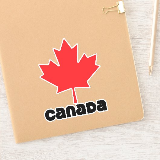 Vlag van Canada Sticker (Notitieboek)