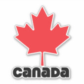 Vlag van Canada Sticker (Voorkant)