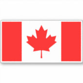 Vlag van Canada Sticker (Voorkant)