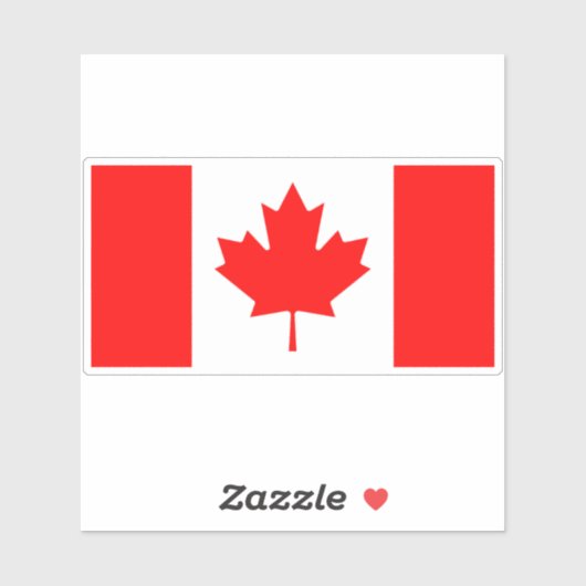 Vlag van Canada Sticker (Vel)