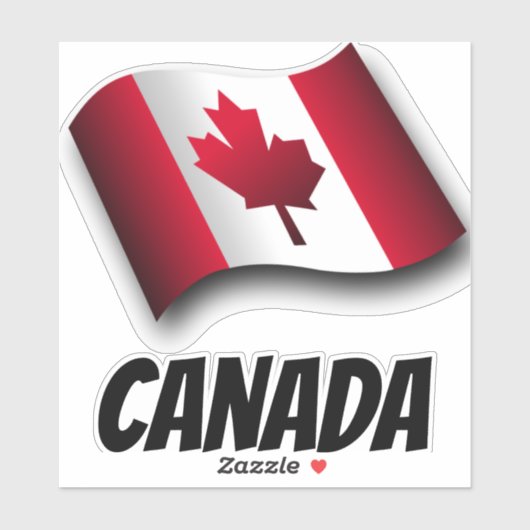 Vlag van Canada Sticker (Vel)