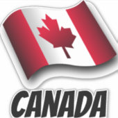 Vlag van Canada Sticker (Voorkant)