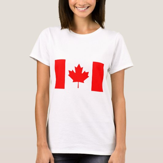 Vlag van Canada T-shirt (Voorkant)