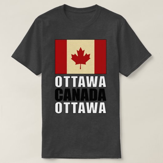 Vlag van Canada T-shirt (Design voorkant)