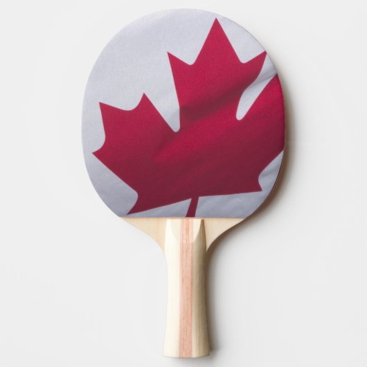 Vlag van Canada. Tafeltennisbatje (Voorkant)