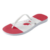 Vlag van Canada Teenslippers (Schuin)