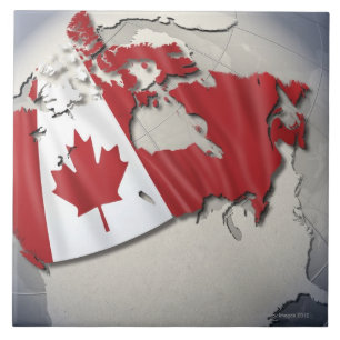 Vlag van Canada Tegeltje