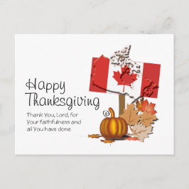 Vlag van Canada | THANKSGIVING CANADIAN Briefkaart
