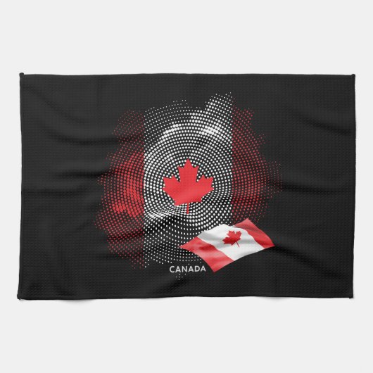 Vlag van Canada Theedoek (Horizontaal)