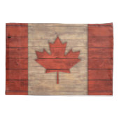  vlag van Canada — Verhard hout Kussensloop (Achterkant)